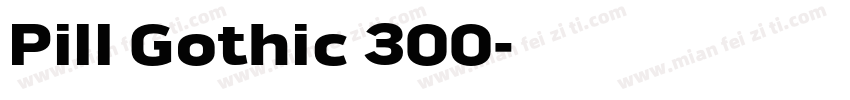 Pill Gothic 300字体转换